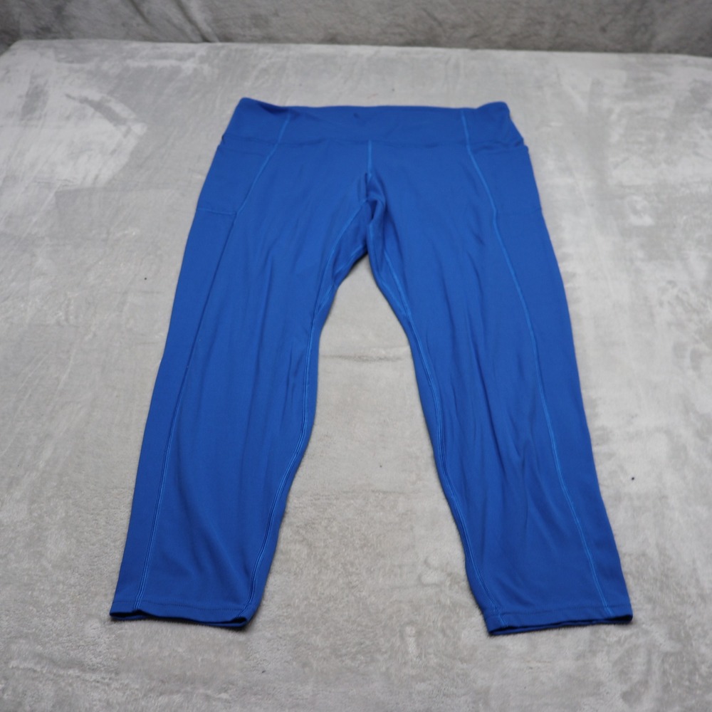 Patagonia Leggings Women XL Blue Maipo 7/8 Stash Stretch Lightweight Yoga 30x25